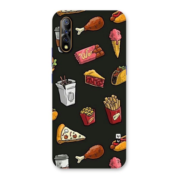 Foodie Pattern Back Case for Vivo S1