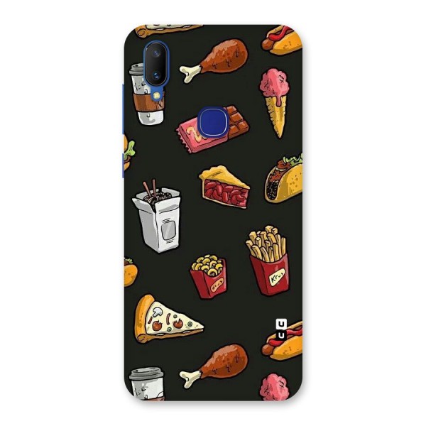 Foodie Pattern Back Case for Vivo V11