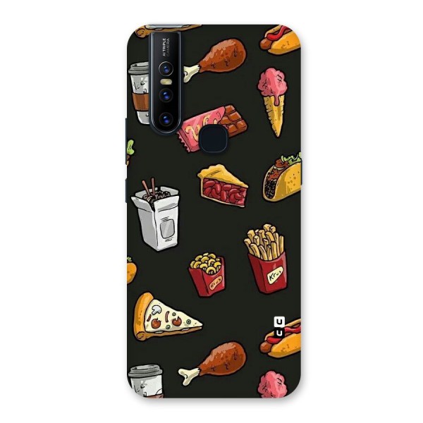 Foodie Pattern Back Case for Vivo V15