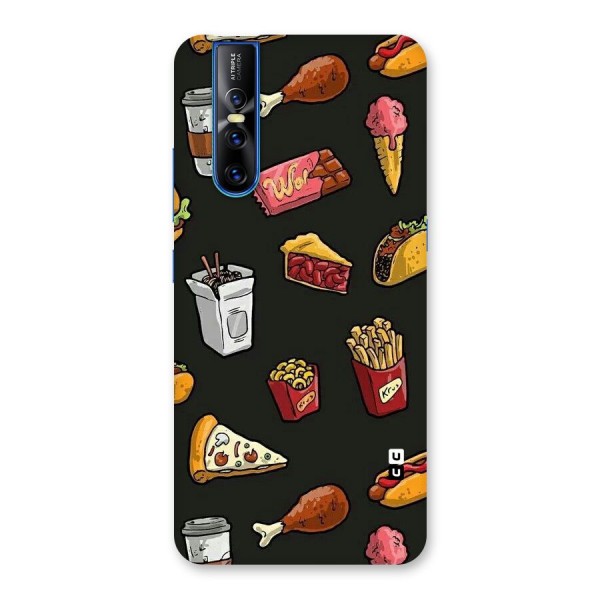 Foodie Pattern Back Case for Vivo V15 Pro