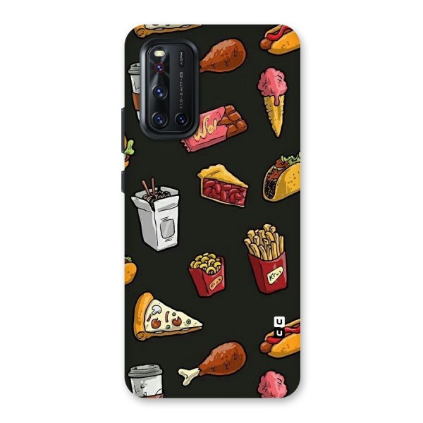 Foodie Pattern Back Case for Vivo V19