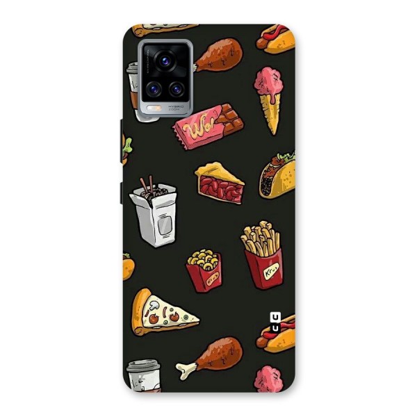 Foodie Pattern Back Case for Vivo V20 Pro