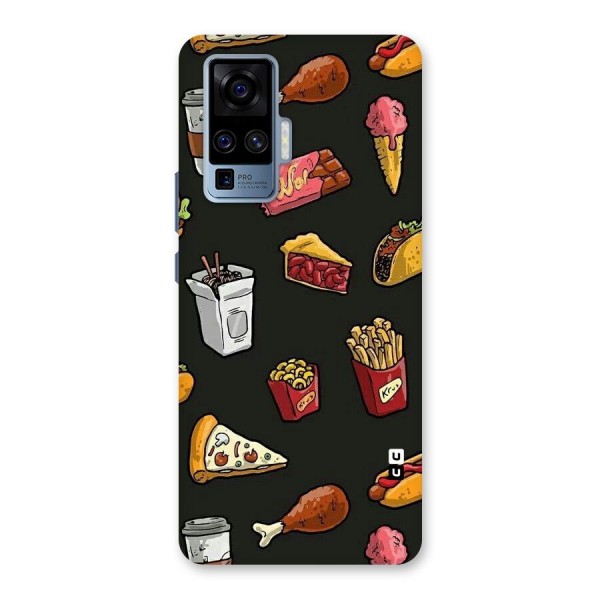 Foodie Pattern Back Case for Vivo X50 Pro