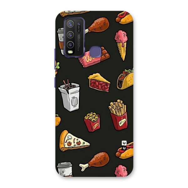 Foodie Pattern Back Case for Vivo Y30