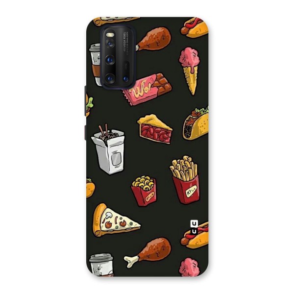 Foodie Pattern Back Case for Vivo iQOO 3