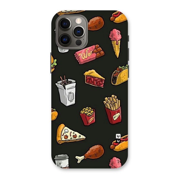 Foodie Pattern Back Case for iPhone 12 Pro