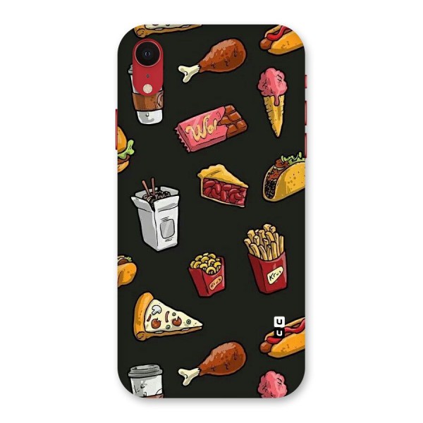 Foodie Pattern Back Case for iPhone XR