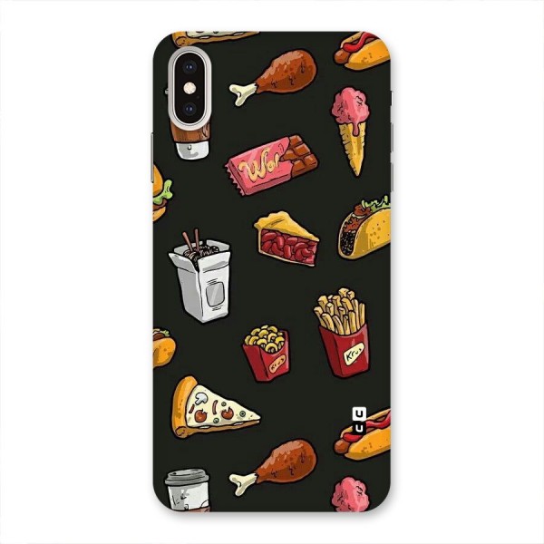 Foodie Pattern Back Case for iPhone XS Max