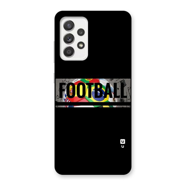 Football Typography Back Case for Galaxy A52