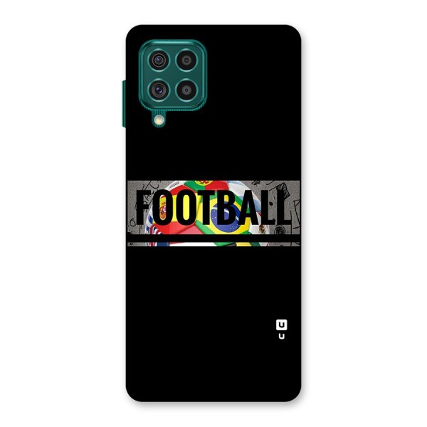 Football Typography Back Case for Galaxy F62