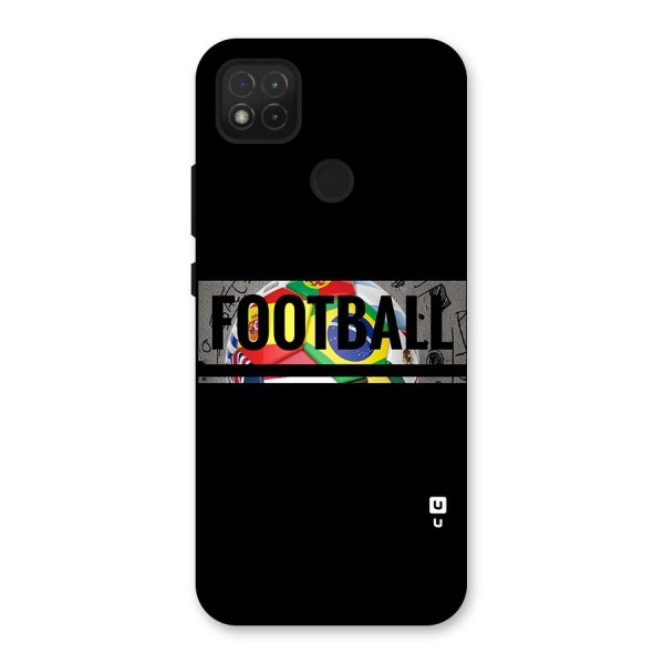 Football Typography Back Case for Redmi 9C