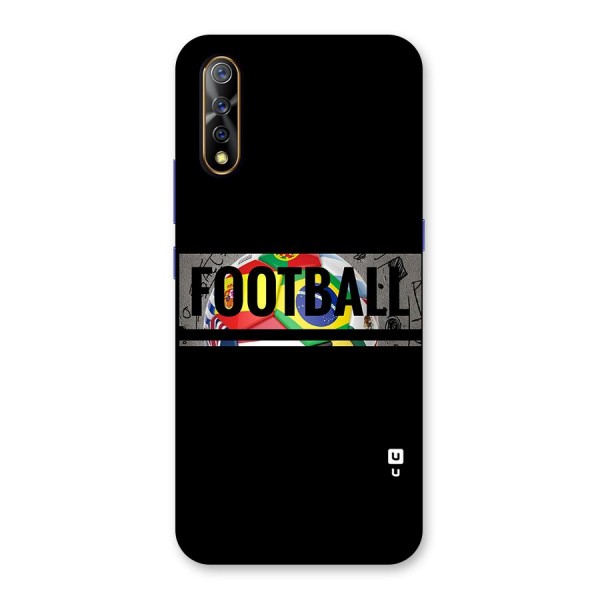 Football Typography Back Case for Vivo Z1x