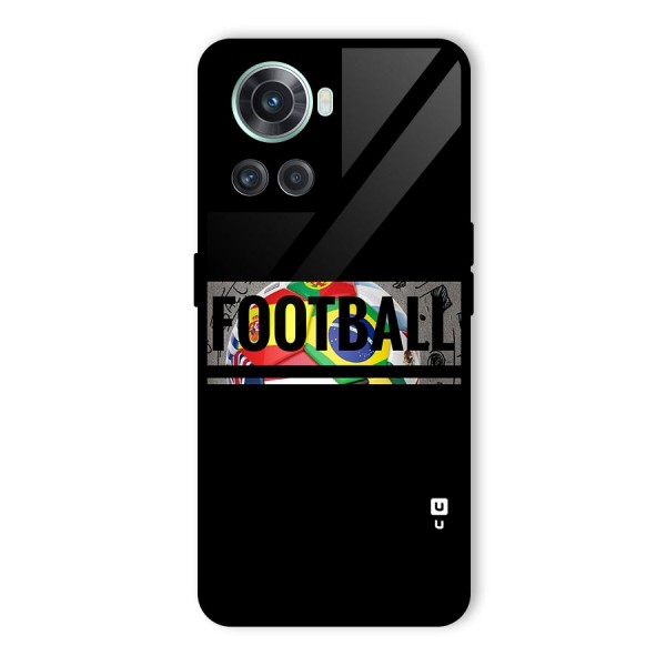 Football Typography Glass Back Case for OnePlus 10R