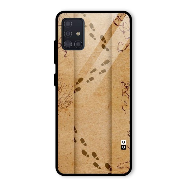 Footsteps Glass Back Case for Galaxy A51