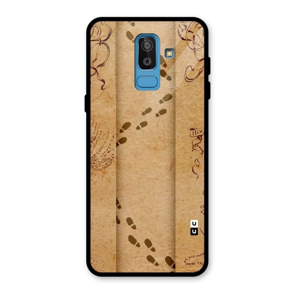 Footsteps Glass Back Case for Galaxy J8