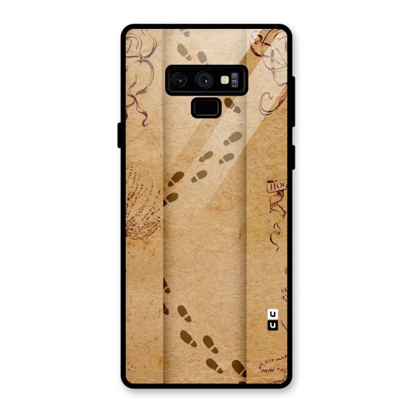 Footsteps Glass Back Case for Galaxy Note 9