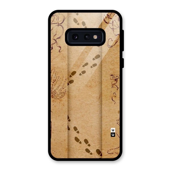 Footsteps Glass Back Case for Galaxy S10e