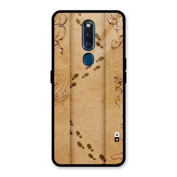 Footsteps Glass Back Case for Oppo F11 Pro