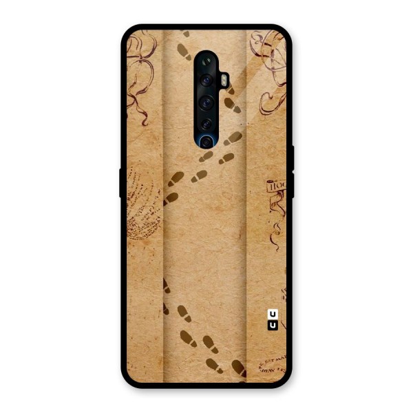 Footsteps Glass Back Case for Oppo Reno2 Z