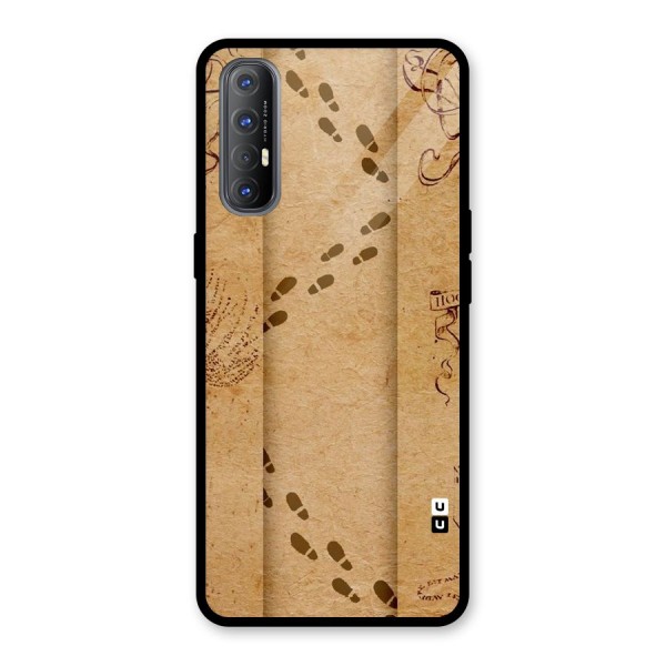 Footsteps Glass Back Case for Oppo Reno3 Pro