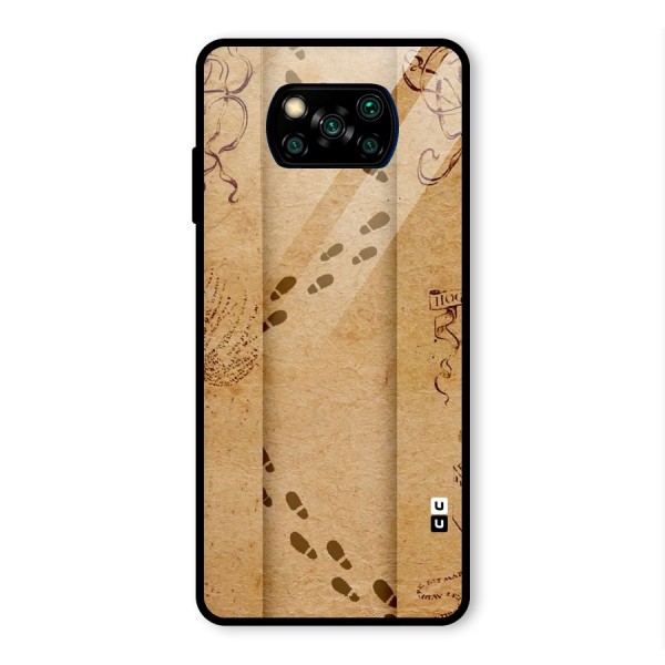 Footsteps Glass Back Case for Poco X3 Pro