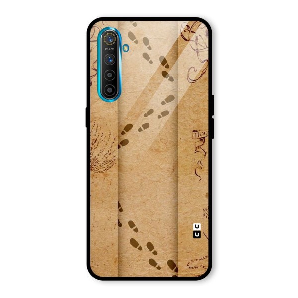 Footsteps Glass Back Case for Realme XT