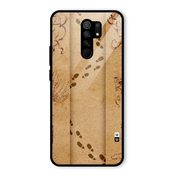 Footsteps Glass Back Case for Redmi 9 Prime