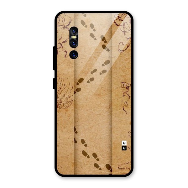 Footsteps Glass Back Case for Vivo V15 Pro