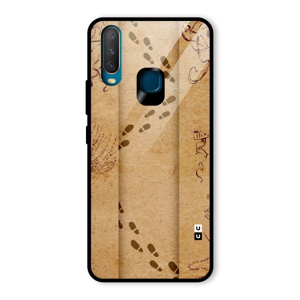 Footsteps Glass Back Case for Vivo Y12