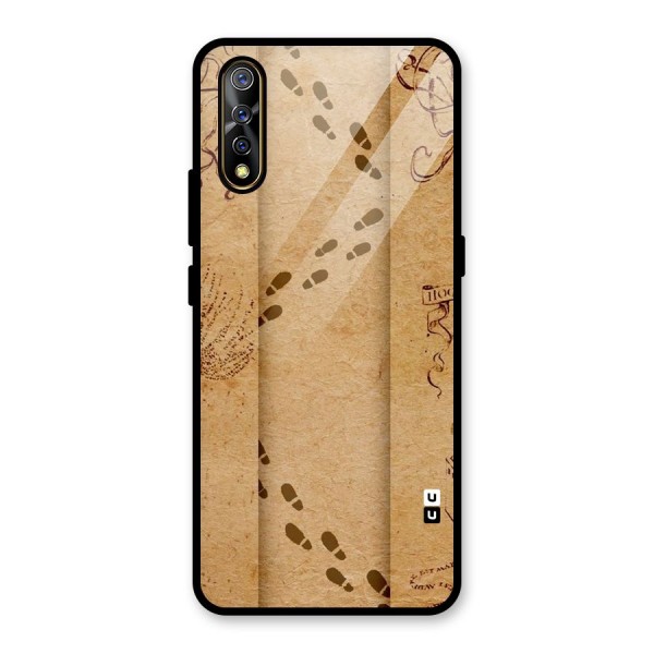 Footsteps Glass Back Case for Vivo Z1x