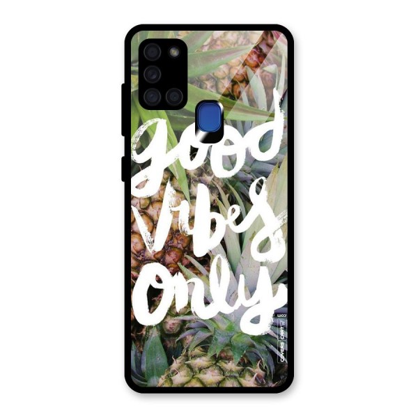 Forest Vibes Glass Back Case for Galaxy A21s