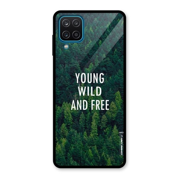 Forest Wanderlust Glass Back Case for Galaxy A12