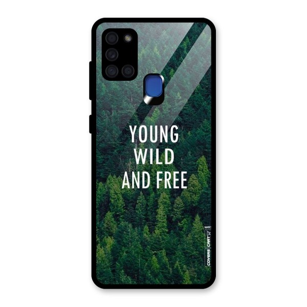 Forest Wanderlust Glass Back Case for Galaxy A21s