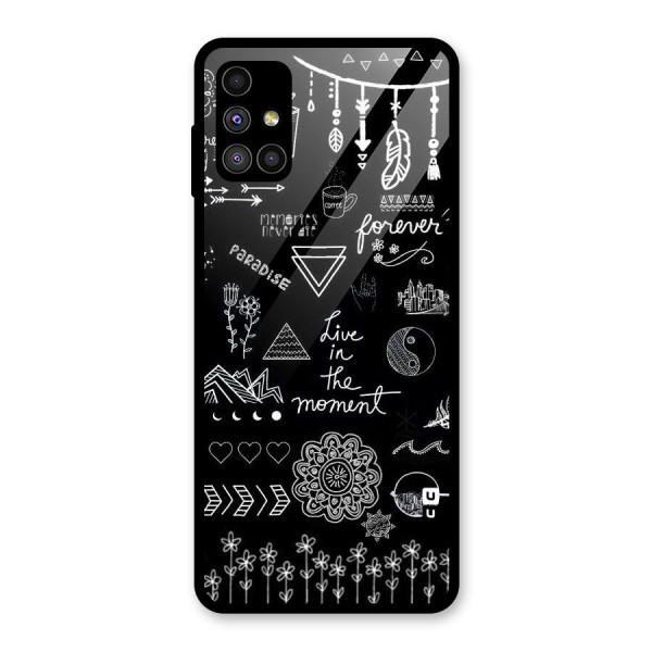 Forever Moment Glass Back Case for Galaxy M51