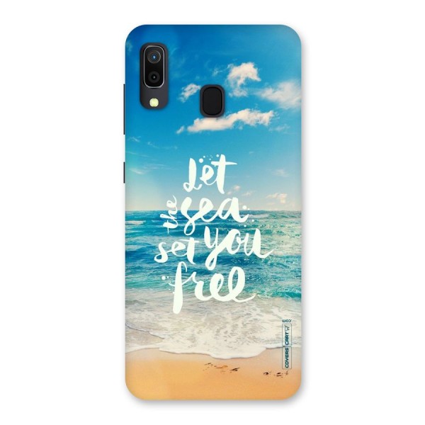 Free Sea Back Case for Galaxy A20