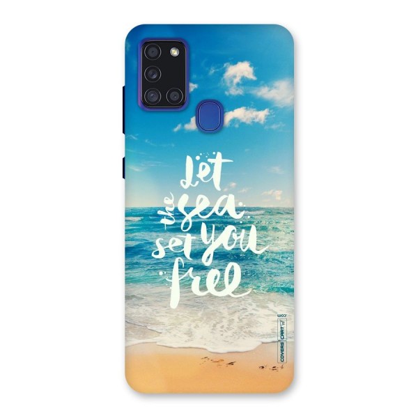 Free Sea Back Case for Galaxy A21s