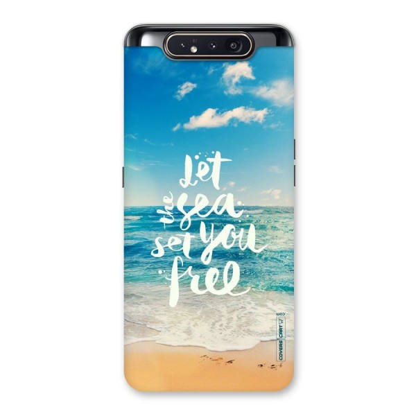 Free Sea Back Case for Galaxy A80