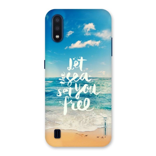 Free Sea Back Case for Galaxy M01