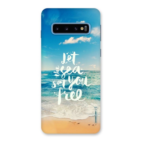 Free Sea Back Case for Galaxy S10