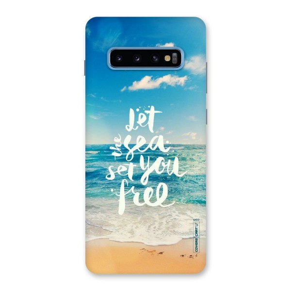 Free Sea Back Case for Galaxy S10 Plus