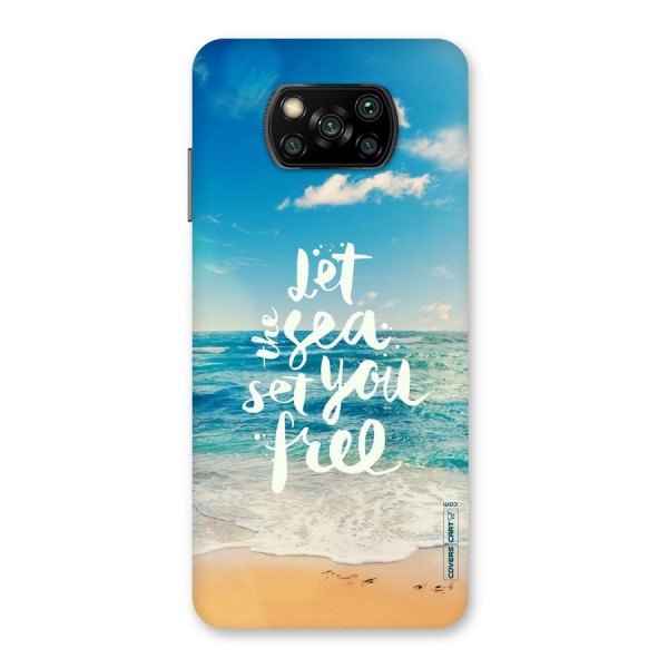 Free Sea Back Case for Poco X3