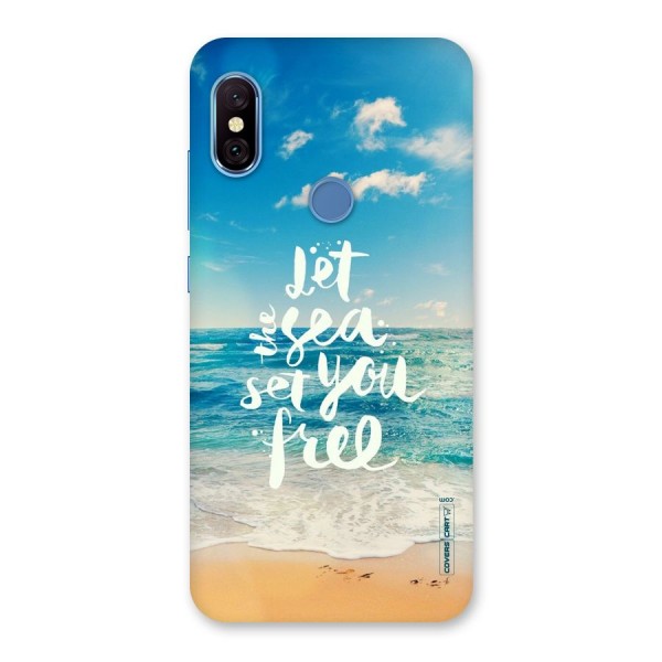 Free Sea Back Case for Redmi Note 6 Pro