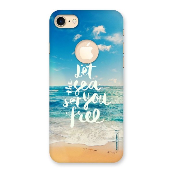 Free Sea Back Case for iPhone 8 Logo Cut