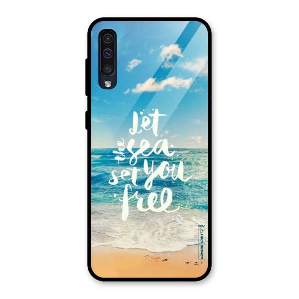 Free Sea Glass Back Case for Galaxy A50