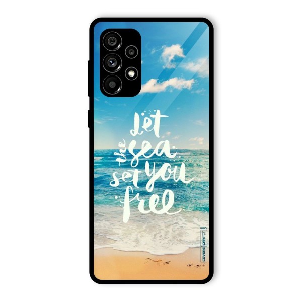 Free Sea Glass Back Case for Galaxy A73 5G