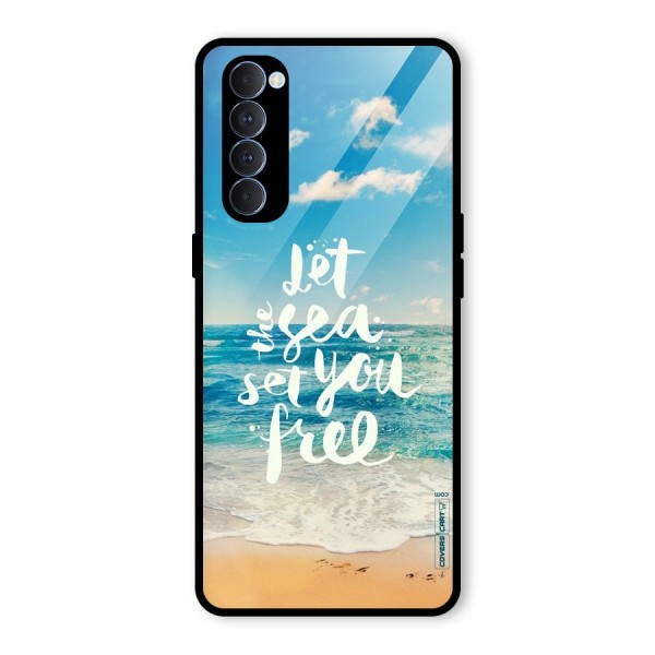 Free Sea Glass Back Case for Oppo Reno4 Pro