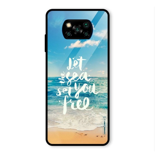 Free Sea Glass Back Case for Poco X3 Pro