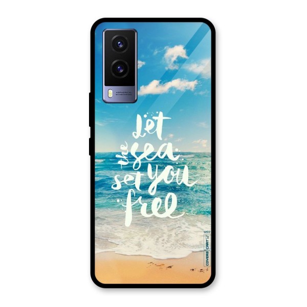 Free Sea Glass Back Case for Vivo V21e 5G