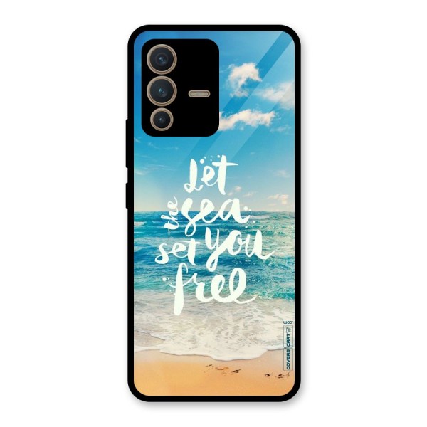 Free Sea Glass Back Case for Vivo V23 5G