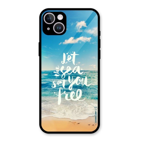 Free Sea Glass Back Case for iPhone 14 Plus